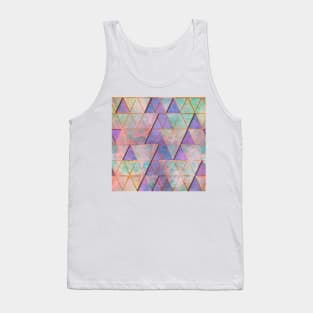 Breakthrough - Vibrant Pink and Purple Graphic Abstract Design Tank Top